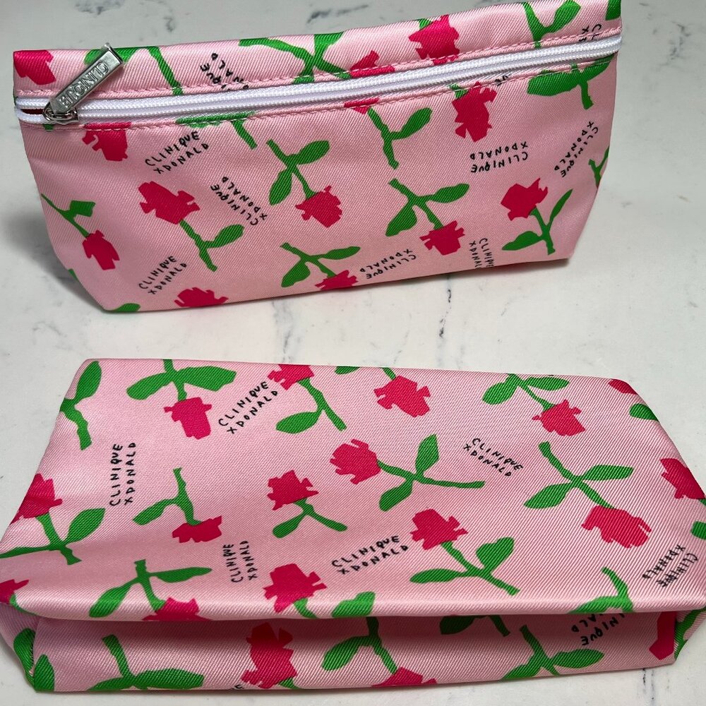 2 Clinique X Donald Organizer/Makeup Bags